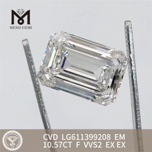 10,57 CT EM F VVS2 CVD, hergestellt aus Labordiamant LG611399208丨Messigems 