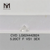 5.20CT F VS1 3EX Im Labor hergestellte Diamanten CVD LG624442824丨Messigems
