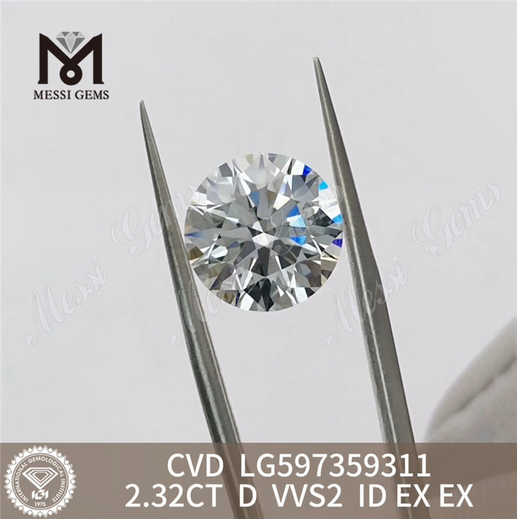 2,32 ct Igi-Diamant D VVS2 CVD Atemberaubende Diamanten zu Großhandelspreisen丨LG597359311 Messigems