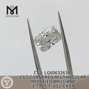 1,79 CT F VS RECHTECKIGE Diamanten mit IGI-Bewertung CVD LG606326341 Makellose Perfektion丨Messigems 