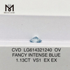 1,13 CT FANCY INTENSE BLUE vs. 1 im Labor gezüchteter Diamant Online LG614321240丨Messigems