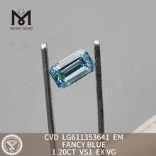 1,20 CT VS1 CVD FANCY BLUE EM, im Labor gezüchtete Diamanten zum besten Preis, LG611353641丨Messigems 