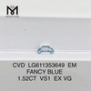 1,52 CT VS1 EM FANCY BLUE CVD-Diamanten mit Brillanz, Standard für Exzellenz LG611353649 