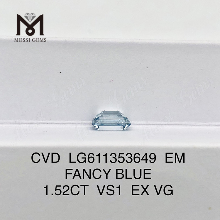 1,52 CT VS1 EM FANCY BLUE CVD-Diamanten mit Brillanz, Standard für Exzellenz LG611353649 