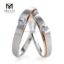 Modedesign 14k 18k Lab Grown Diamond Ehering für Paare