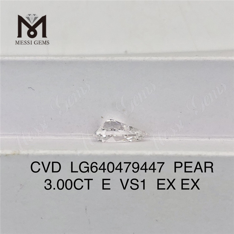 3,00 CT E VS1 PEAR Labordiamanten bester Qualität IGI LG640479447丨Messigems