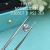 0,805 Karat D/VS2 Diamanten 3EX