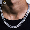 20 Zoll bis 24 Zoll Herren-Silber-Halskette mit kubanischen Gliedern zum Verkauf