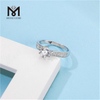 Messi Gems Einzelstein 1,5 Karat Moissanit-Diamant 925er Sterlingsilberring für Damen