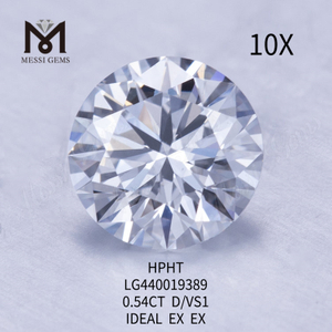 0,54 Karat D VS1 runde BRILLIANT EX-Manufakturdiamanten zu verkaufen