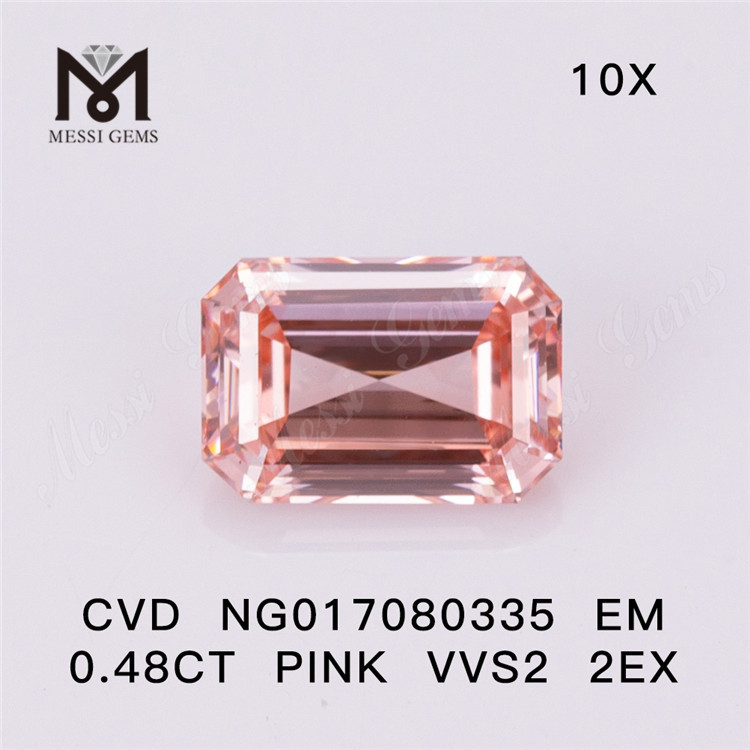 NG017080335 EM 0,48 CT ROSA VVS2 2EX Labordiamant CVD 
