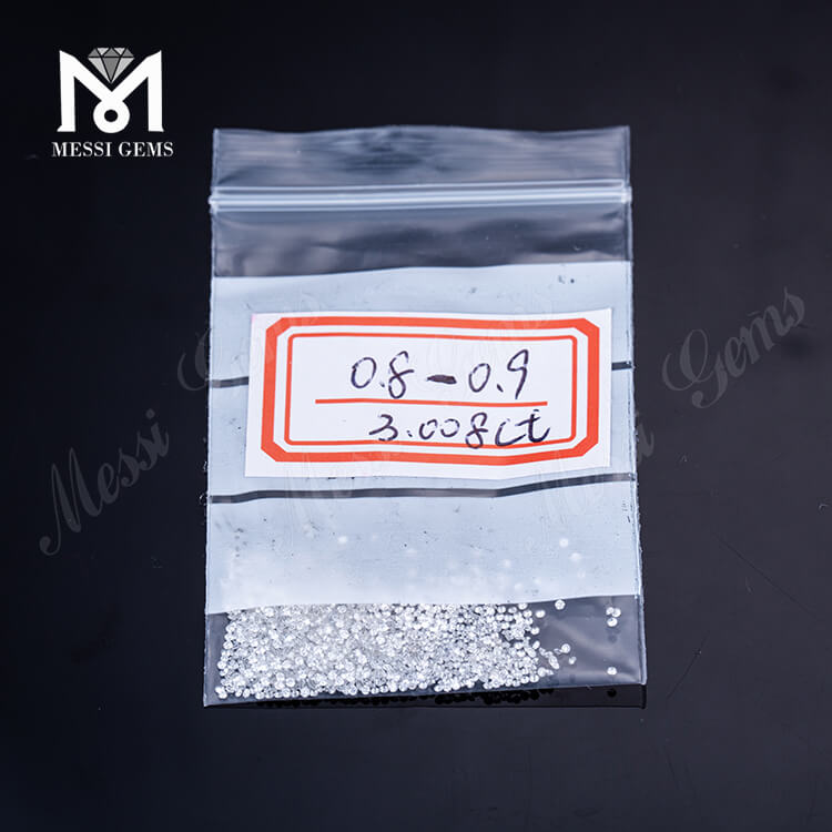 0,7 mm -1,0 mm G Farbe VS - SI Synthetischer weißer Diamant Preis pro Karat CVD HPHT Im Labor gezüchteter Nahkampfdiamant