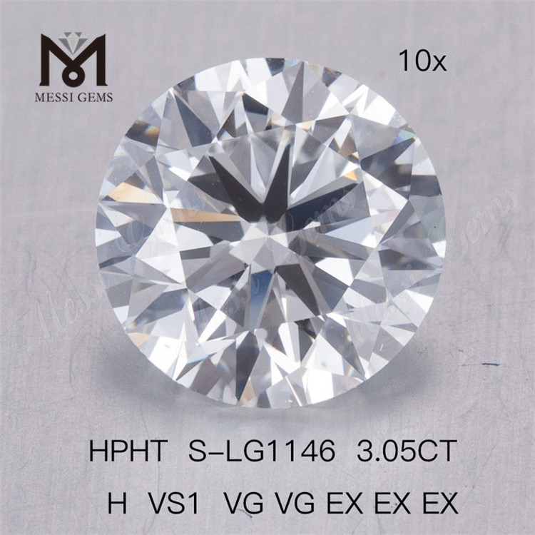 3,05 CT HPHT H VS1 2VG 3EX Preis für runde Labordiamanten