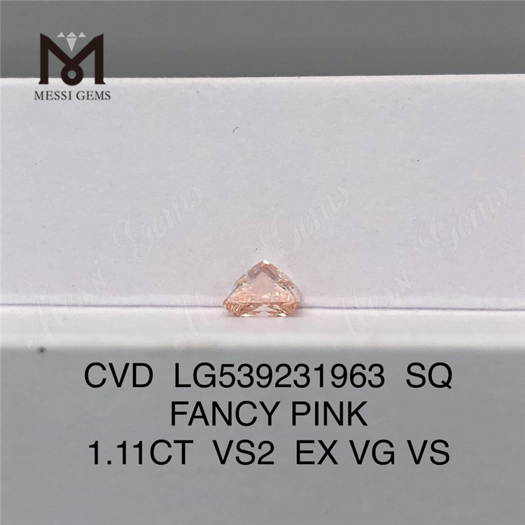 1,11 KT LG539231963 SQ FANCY PINK VS2 EX VG VS Labordiamant CVD