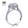 4-Zacken-Fassung Looise Moissanit Ring 18K Gold Ehering für Frauen