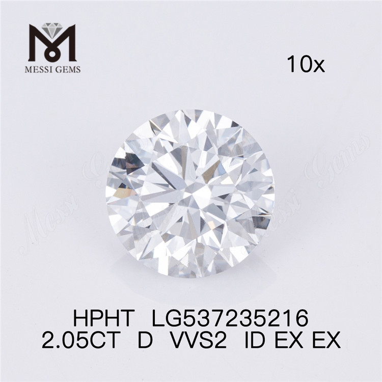 2,05 CT D VVS bester loser HPHT-Labordiamant, 2 Karat künstlicher Diamant im Angebot
