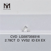 2,78 CT D VVS2 ID EX EX CVD Diamant Preisliste LG597359316 