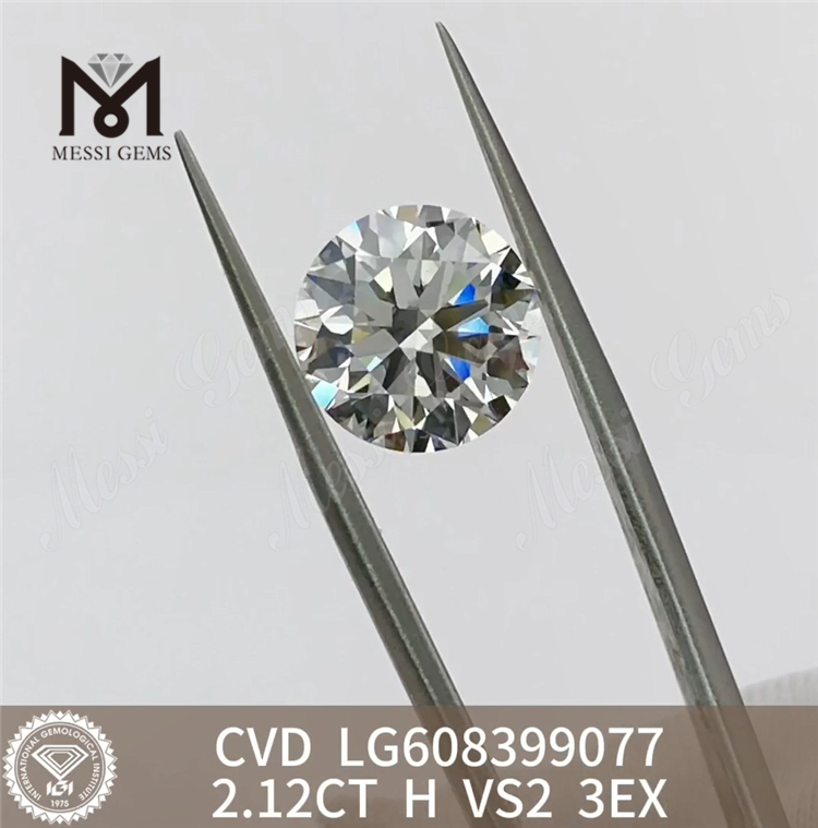 2,12 CT H VS2 Maßgeschneiderte, im Labor gefertigte Diamanten zum Großhandelspreis CVD LG608399077丨Messigems