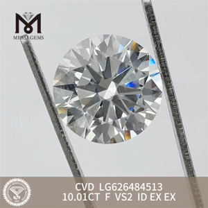 10,01 CT F VS2 ID RD igi-zertifizierte Diamanten zu verkaufen CVD LG626484513丨Messigems