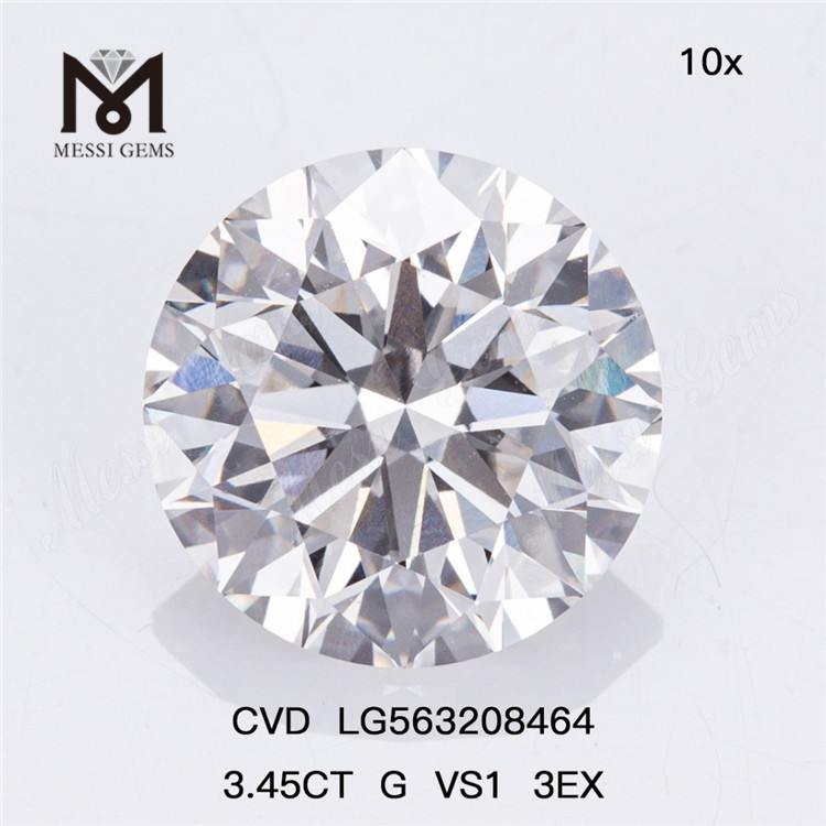 3.45CT G VS1 3EX Lassen Sie Ihrer Kreativität freien Lauf mit im Labor gezüchteten Diamanten CVD LG563208464 丨Messigems