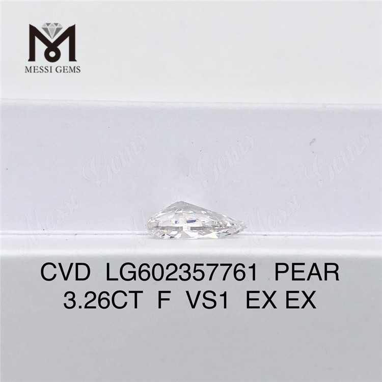 3,26 CT PEAR F VS1 igi-Zertifizierungsdiamant CVD-Qualitätssicherung丨Messigems LG602357761
