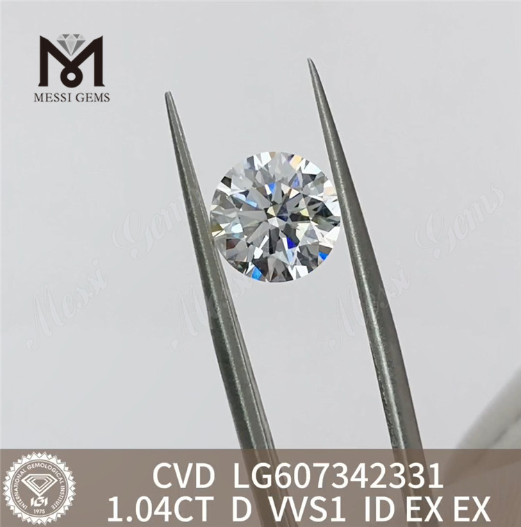  1,04 CT D VVS1 im Labor gezüchteter Diamant, Preis pro Karat. Erstellen Sie mit Vertrauen. CVD丨Messigems LG607342331