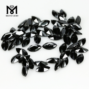 Großhandelspreis Marquiseschliff 3,5 x 7 mm schwarze Zirkonia-Steine