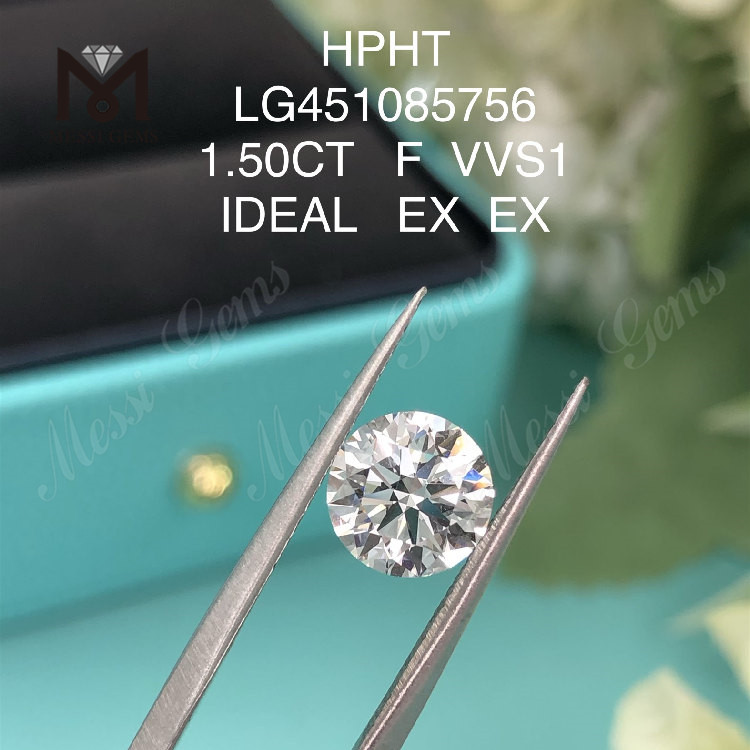 1,50 ct RD F VVS1 IDEAL-Schliff im Labor gezüchtete VVS-Diamanten