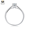 1ct Damen Solitär Moissanite Modering 925 Sterling Silber Ring