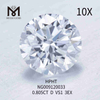 0,805 Karat D VS1 runder weißer Labordiamant, 3EX lose synthetische Diamanten