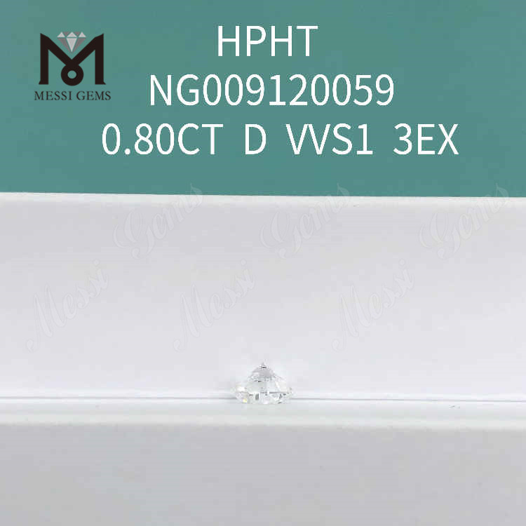0,80 CT weißer D-Rund, beste synthetische Diamanten VVS1 3EX