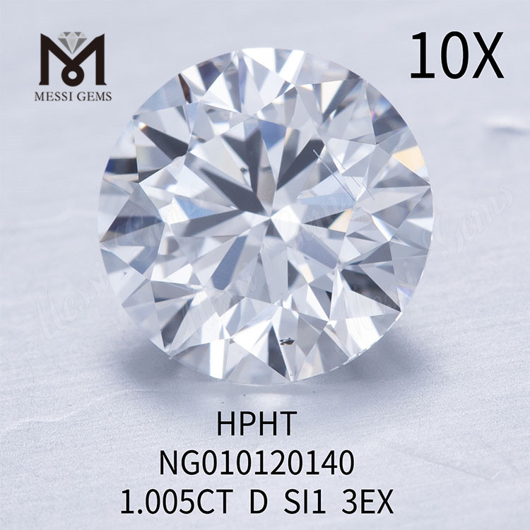 D 1,005 ct loser Edelstein synthetischer Diamant SI1 EX CUT