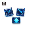Hochwertige quadratische Form 12 * 12 mm blauer Topas CZ Zirkonia Stein Preis