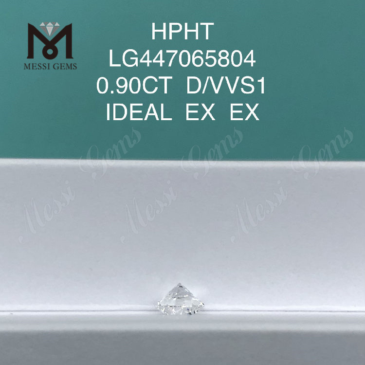 0,90 Karat D runder BRILLANT-Diamant im IDEL-Schliff vvs1 im Labor erstellt