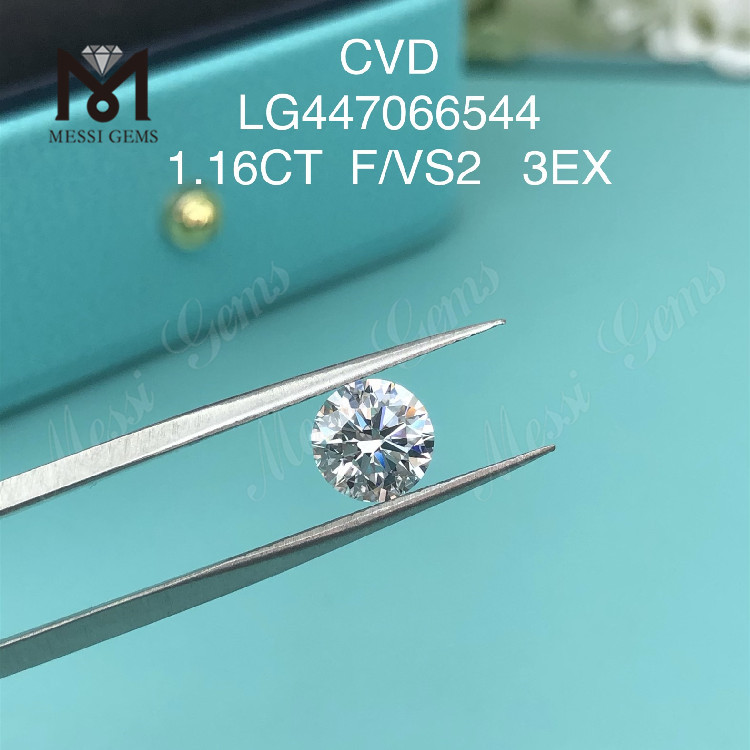 1,16 Karat F VS2 runder BRILLIANT EX-Labordiamant CVD