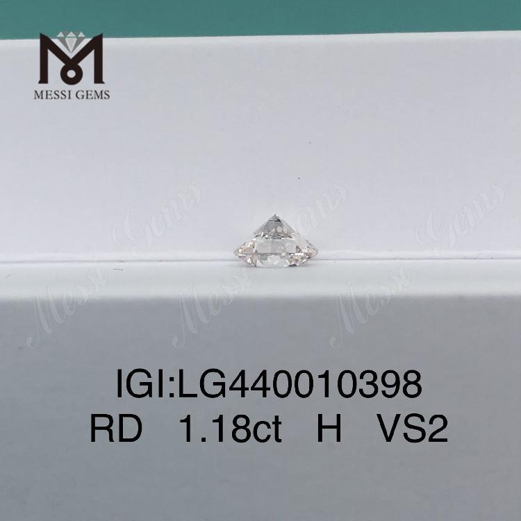 1,18 Karat H VS2 3EX im Labor gezüchteter Diamant, rund 