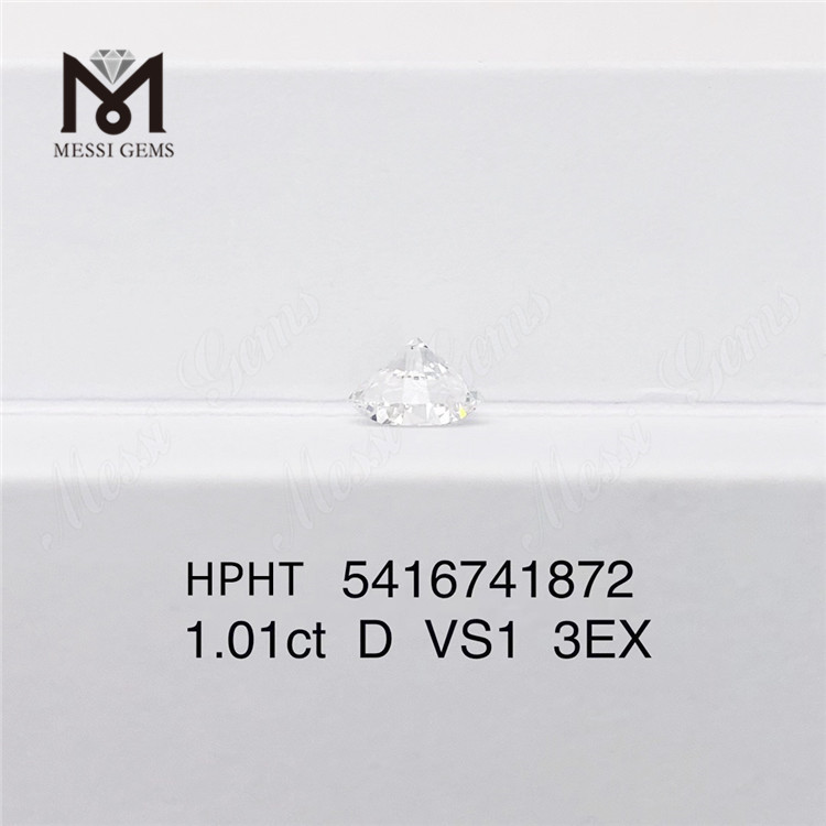1,01 ct runder HPHT-Labordiamant im Großhandel D VS 3EX künstlicher Diamant zum Verkauf