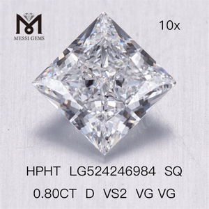 0,80 ct Lab Grown Diamond SQ D VS2 HPHT Diamant zum Großhandelspreis zum Großhandelspreis