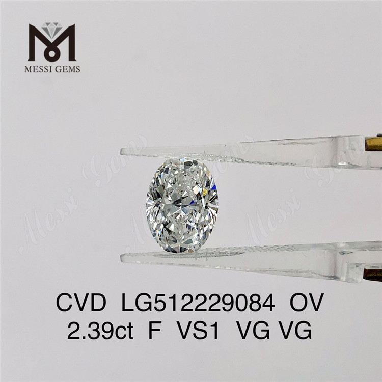 2,39 ct F günstiger loser Labordiamant, oval, CVD, loser Labordiamant zum Verkauf