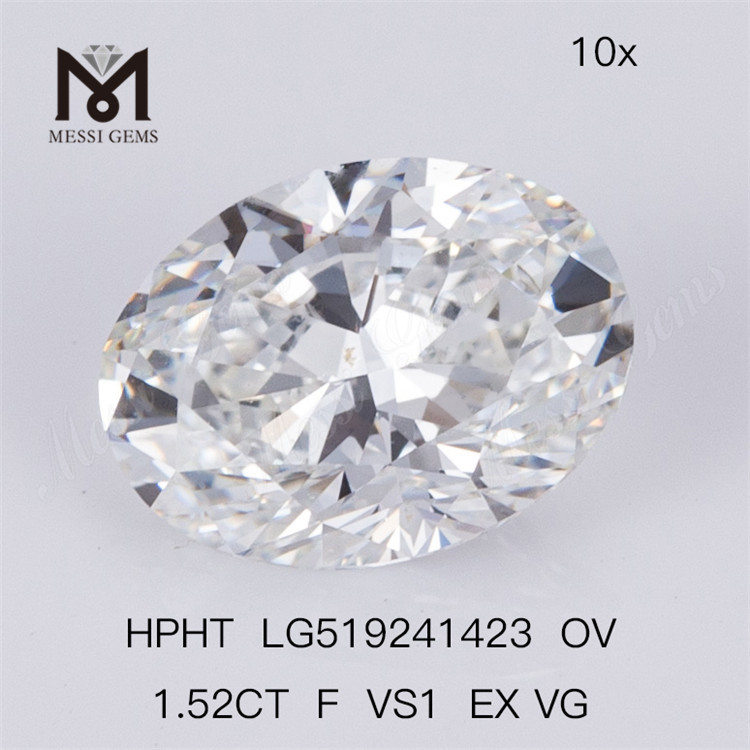 1,52 ct F VS1 EX VG OV HPHT-Labordiamanten