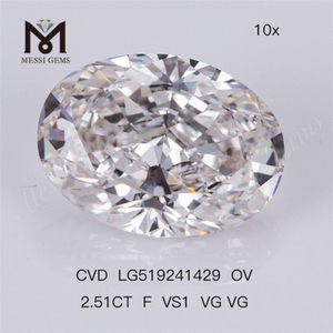 2,51 CT F VS1 VG VG Labordiamant CVD OVAL Labordiamant 