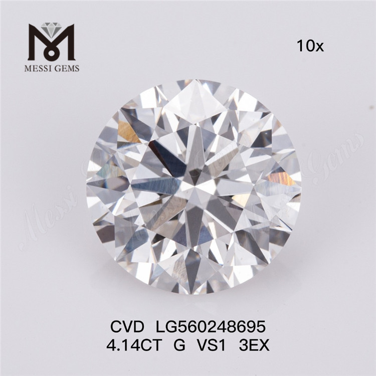 4,14 CT G VS1 3EX CVD im Labor gezüchteter Diamant IGI
