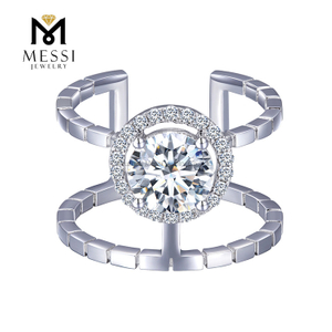 1,14 ct 18 karat gpld mode hochzeit ring frauen geschenk gold schmuck DEF Moissanit diamant ring