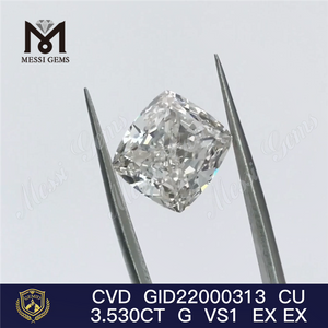 3,53 ct G CVD-Labordiamant in Kissenform, lose künstliche Diamanten auf Lager