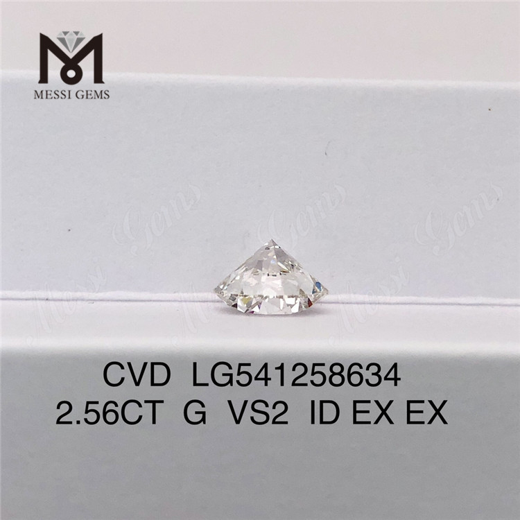 2,56 ct G künstlicher runder, im Labor gezüchteter Diamant zum Großhandelspreis im Angebot