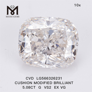 5,08 CT G VS2 EX VG CUSHION künstlicher Diamant, Preis CVD LG566326231