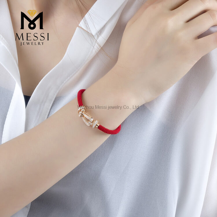 Moissanite Armband Roségold Damen Schmuck Geschenkkette Party Unisex OEM Modisches Armband