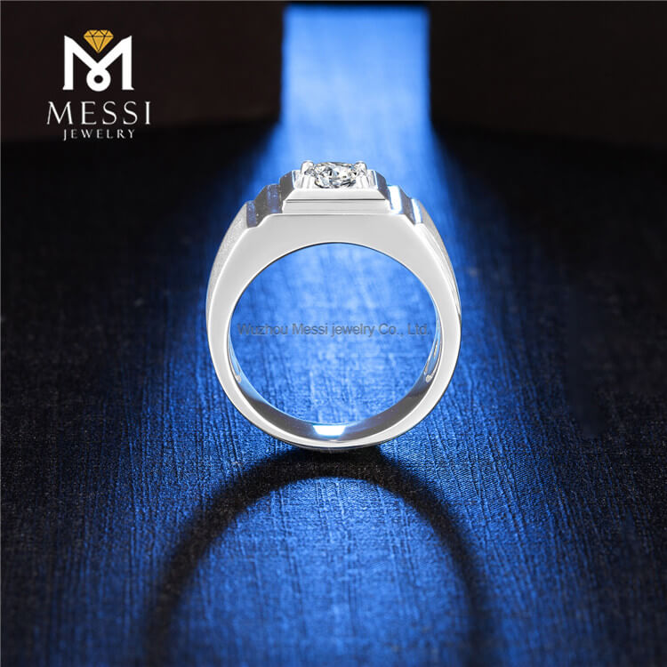 Großhandel 925 Sterling Silber Mann Ringe beste Moissanite Verlobungsringe für Männer