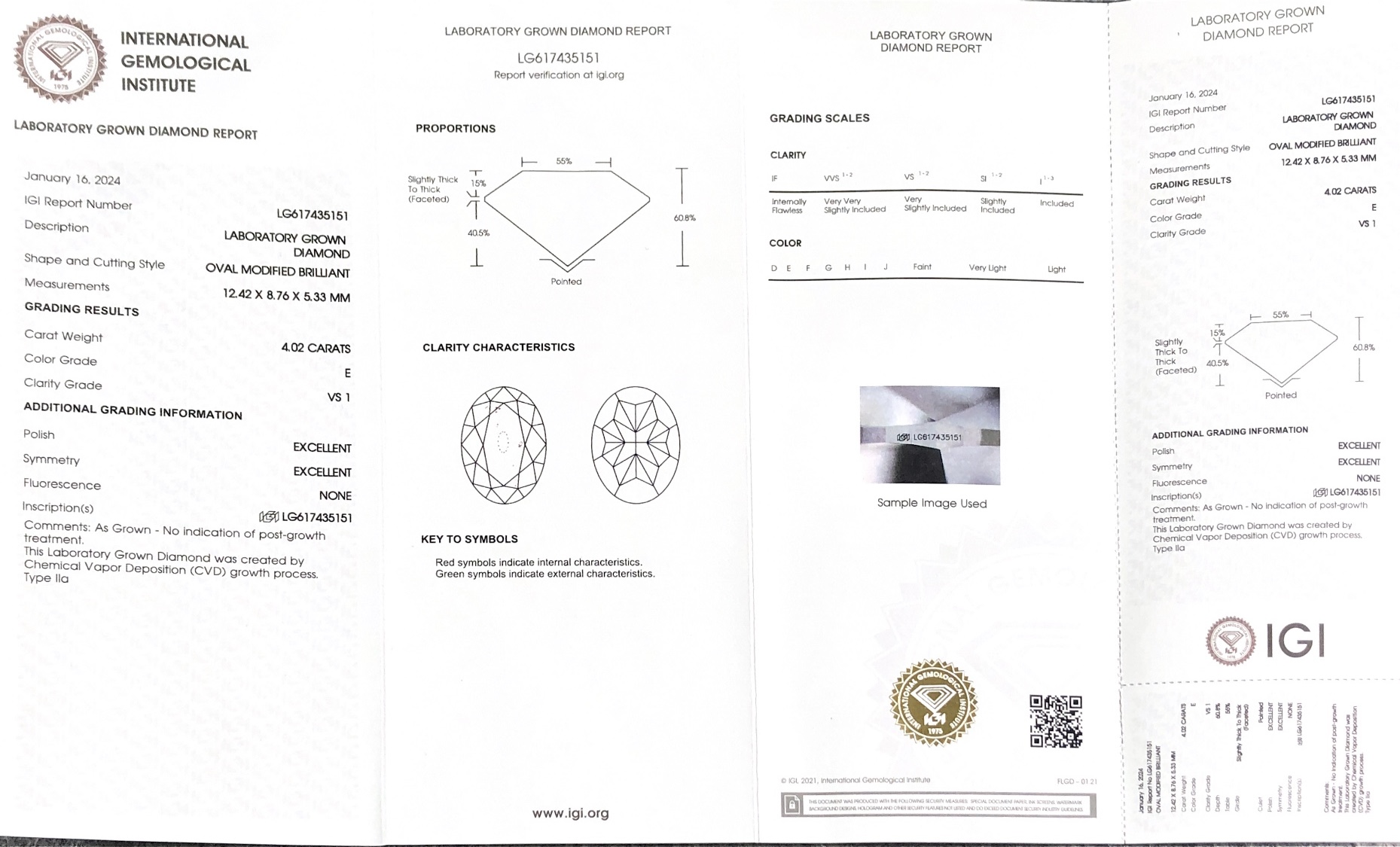 4ct IGI-Laborgefertigte Diamanten