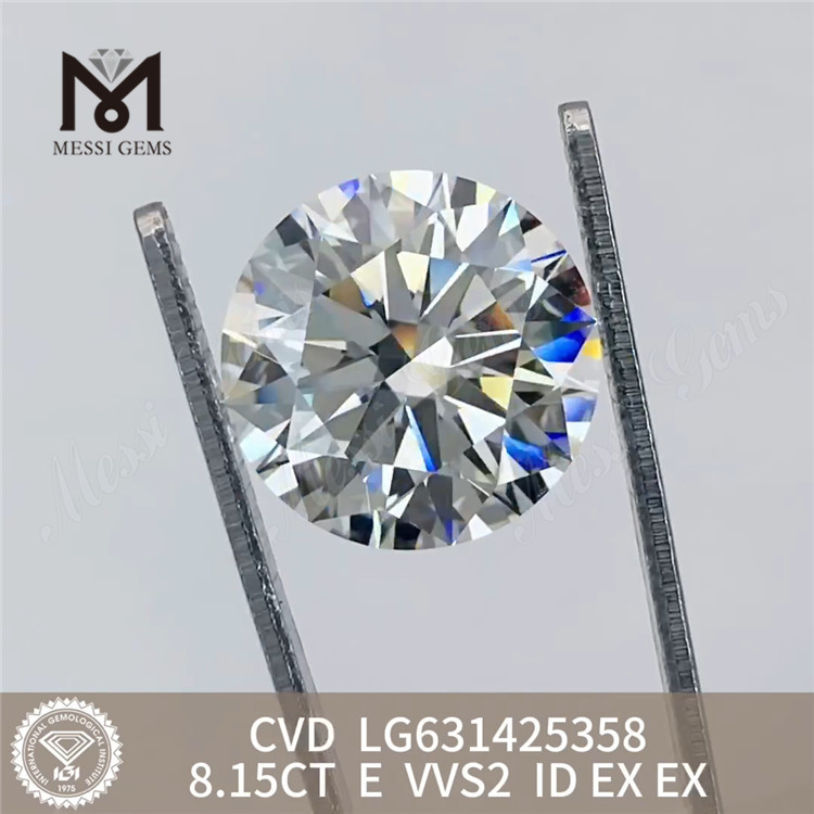 8,15 CT E VVS2 ID lose hergestellte Diamanten CVD LG631425358丨Messigems